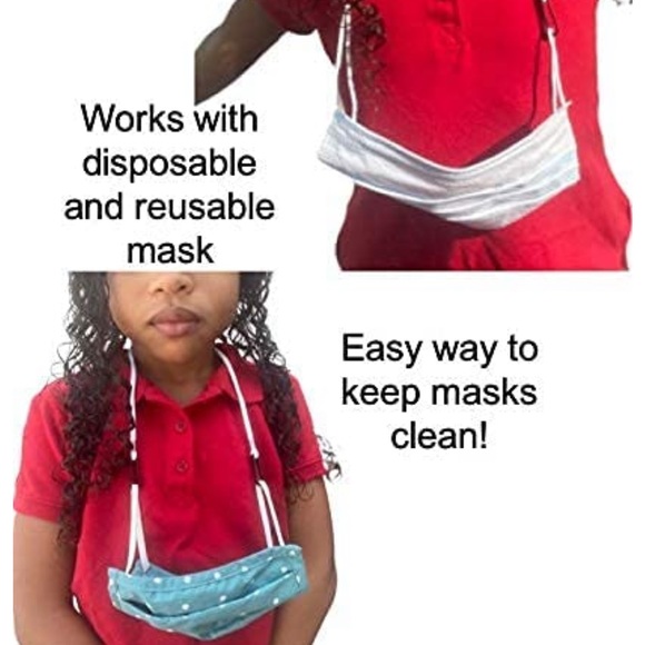 🆕😷 Mask Lanyard for Kids- Mask Holder for Kids- Adjustable Mask StrapBreakaway - Picture 8 of 8